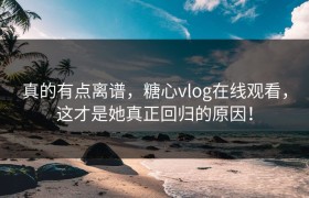 真的有点离谱，糖心vlog在线观看，这才是她真正回归的原因！