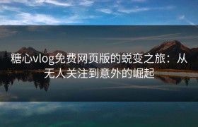 糖心vlog免费网页版的蜕变之旅：从无人关注到意外的崛起