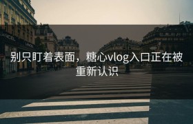别只盯着表面，糖心vlog入口正在被重新认识