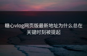 糖心vlog网页版最新地址为什么总在关键时刻被提起
