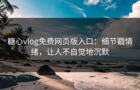 糖心vlog免费网页版入口：细节戳情绪，让人不自觉地沉默