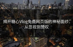 揭开糖心Vlog免费网页版的神秘面纱：从忽视到赞叹